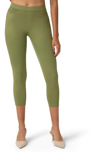 No Nonsense Klassisk denim capri leggings med fickor byxor