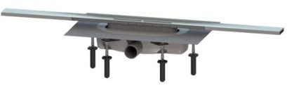 KESSEL Duschrinne Linearis Infinity 60 L: 800 mm, DN 40, Edelstahl gebürstet 45100.08