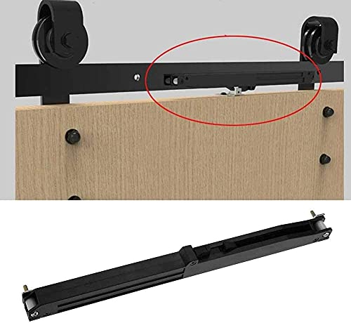 LSDRALOBPOI Schiebetürsystem Rollenführung Bodenführung Türführung Slide Dämpfer Soft Close Slides Mechanismus Möbel Remission für Gleitschiene Scheunenholztür Soft Mechanismus 714