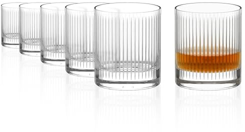 Stölzle Lausitz NYB SOHO Whiskyglas Set om 6, 320 ml – Premium Tumblerglas med Tidlös Design – Kristallglas utan Bly – Tål Diskmaskin, Tillverkat i Tyskland