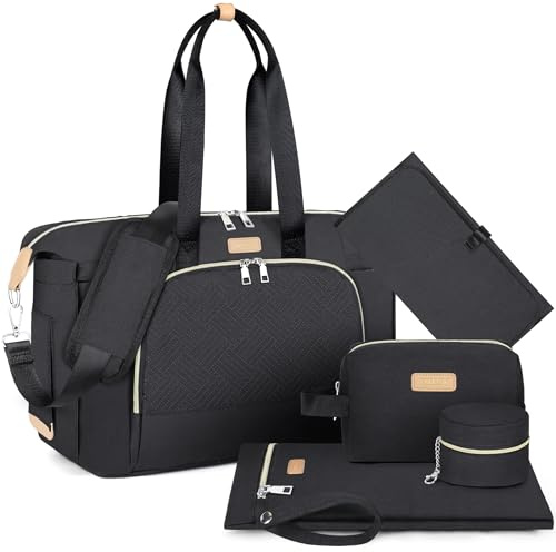 ITIEZY Wickeltasche für Babys – große Mama-Tasche mit tragbarer Wickelunterlage, Schnullertasche, Krankenhaus-Tasche, Reise-Babytasche