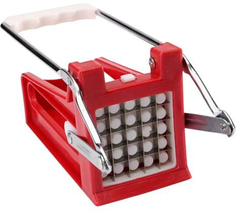 IMIKEYA Kartoffelslicer Aus Edelstahl Handlicher Gemüseschneider Für Kartoffeln Zwiebeln Und Obst Für Pommes Frites Spaghetti Und Gleichmäßige Scheiben Spülmaschinenfest Robust Und
