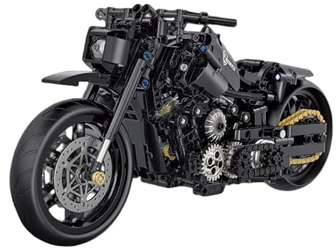 KeKeDuo Technik Motorrad Bausteine Supermotorrad, 586 Klemmbausteine Technik Rennen Superbike Modellbausatz Kompatibel mit Andere Marken