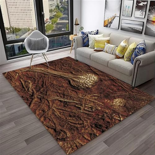 Dinosaurier-Tierfossilien Teppich, Wohnzimmer Teppich, Kinderteppich, 3D Druck, Flanell Schlafzimmer Anti-Rutsch Teppich - 200 X 300 cm - Leicht Zu Reinigendes, Weiches Polyester -3B1J4C4