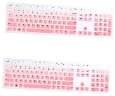 CAXUSD 2pcs Font Keyboard Protector for Wired Wireless Keyboards Silicone Cover for Optiplex Laptops