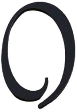 QIUSHIBO Numero Civico Esterno Numero civico Galleggiante Nero 0-9 Targa autoadesiva Targa for Porta Numero for casa Appartamento Appartamento Esterno Strade Numeri Civici Esterni(0)