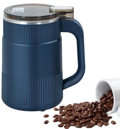 Caffè elettrico – Tritatutto a basso rumore in acciaio inox | Spezie compatte ed esspresso, macinino conico per baristi in cucina, ufficio e casa