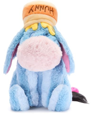 Disney Store Official Peluche Bourriquet, 29 cm/11,5, Peluche âne avec Pot de Miel, Convient dès la Naissance, adapté à Tous Les âges