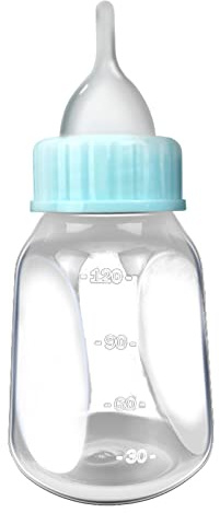 4Pcs Pet Nursing Bottle Kits Silicone Nipple Brush for Cat Milk Bottles for Newb