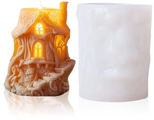 Weihnachten Kerzenformen Silikonform Weihnachtsschloss Kerzengießform Silikon Weihnachten Kerzen Silikonform Candle Mold Kerzen Formen Silikon DIY Weihnachten