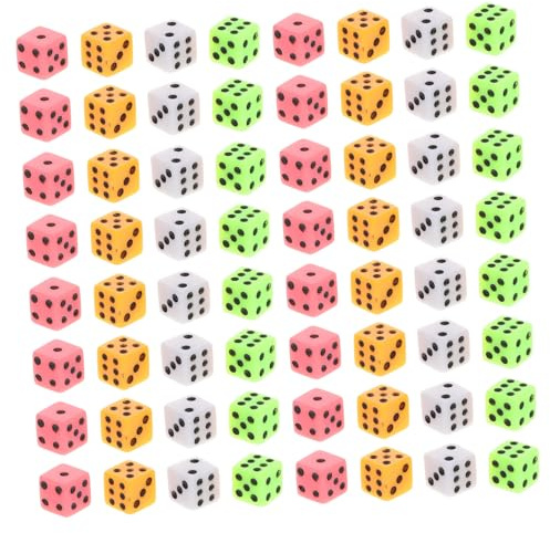SUPVOX Mini Dadi a Sei Facce Colorati Da 8 Mm Per Giochi Di Società e Progetti Artigianali, Confezione Da 100 Pezzi, Plastica Resistente, Per Feste e Apprendimento Matematico