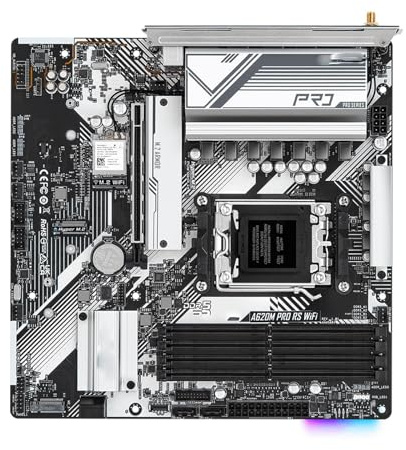 Scheda madre Fit For ASROCK DDR5 A620M PRO RS WIFI AM5 A620 for Ryzen 5/7/9 7600X 7700X 7800X3D 7950X CPU M.2 Micro ATX 802.11ax Wi-Fi 6E scheda madre