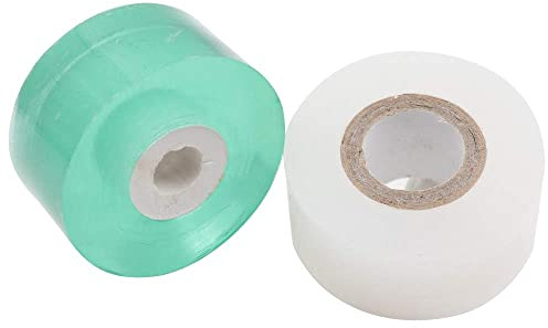 LQTSLFM 2 Rolle Veredelungsband für Obstbäume, 3cm Pfropfband Selbstklebend, Veredelungs Band Pflanze, Dehnbar Veredelungsband für Blumen, Obstbäume, Knospenveredelung (Grün+Weiß)