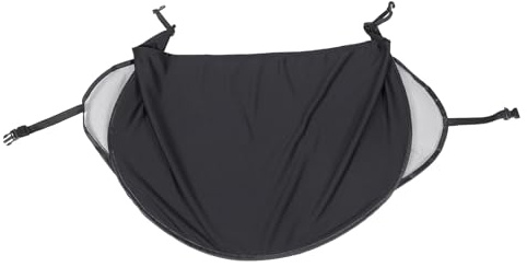 WRITWAA Funda Protectora para Cochecito de Ñiño Negra Parasol Elástico Resistente al Viento Cubierta Solar para Exterior Toldo para Carrito Infantil Accesorio de Verano