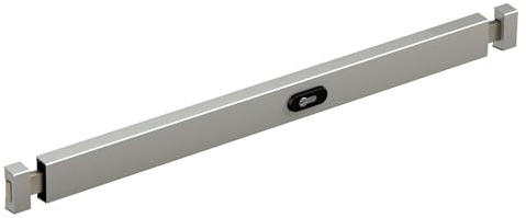 BASI | Panzerriegel für Haustüren, Wohnungstüren oder Nebentüren in zwei Größen | in Weiß, Braun, Silber oder Edelstahlfarben | Panzerriegelschloss Querriegel mit Schließzylinder