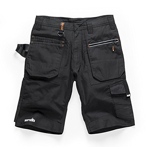 Ripstop Men's Work Shorts (40 Waist) Black