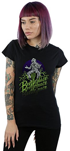 Absolute Cult Beetlejuice Women's Faded Pose T-Shirt Black Medium