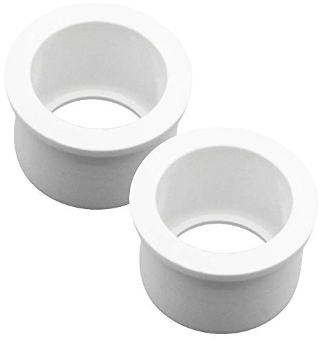 YOFASEN Raccords de Tuyaux de Bague de réduction - 2pcs Raccords de Plomberie de Connecteur d'adaptateur de Tuyau d'eau en PVC, Blanc, 32x20mm