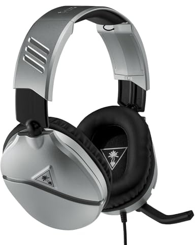 Turtle Beach Recon 70 Silber Gaming Headset - PS4, PS5, Xbox One, Xbox Series S/X, Nintendo Switch und PC