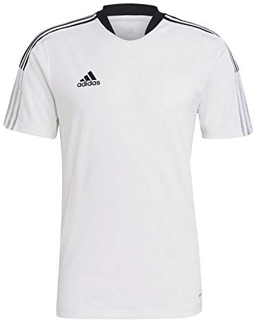 Adidas, Tiro 21 Training Jersey, Kurzarm-Shirt, Weiß, XL, Mann