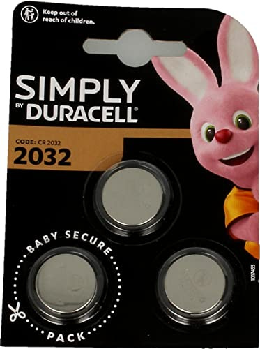 Duracell Lot de 3 piles spéciales 2032