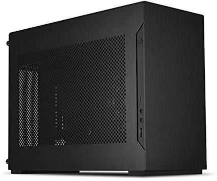 Lian Li A4-H2O X4 Mini-ITX Case with PCIe 4.0 Riser, Support for Triple-Slot GPU, 240mm Radiator, and Full Mesh Panels – Black