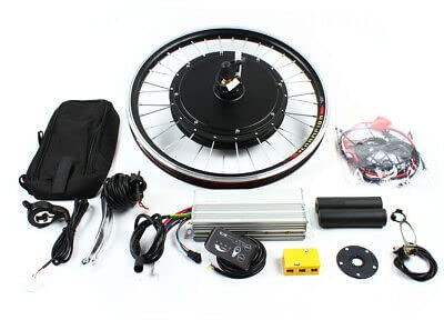 Kit di conversione per bicicletta elettrica da 20 pollici, 48 V, per bicicletta elettrica, 1000 W, motore a conversione per bicicletta, indicatore del motore anteriore, ruota elettrica