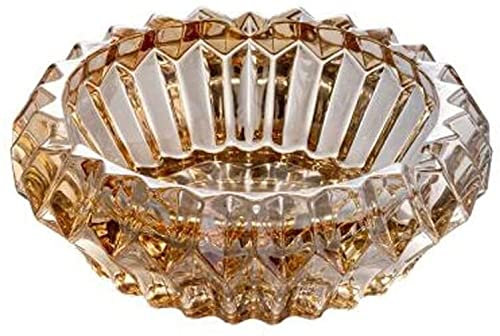 Aschenber Aschenbecher Aschenbecher Glas Kristall Aschenbecher Moderne und einfache Aschenbecher mit großem Fassungsvermögen Home Office Desktop-Dekoration Aschenbecher für Draußen und Innen