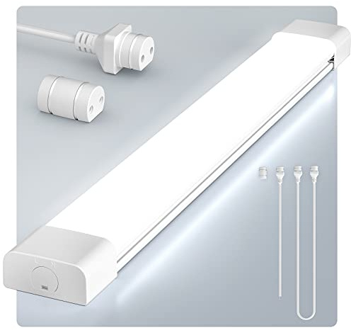 Anten LED Feuchtraumleuchte 120cm | 36W Feuchtraumlampe | Kalteweiss 6000K 4000LM Werkstattlampe | IP65 Wasserfest Wannenleuchte | Wasserdicht Kellerleuchte für Büros Keller Werkstätten Garage
