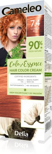 Cameleo - Color Essence - Crema Colorante - Rosso Rame - Colorazione semipermanente TONO SU TONO” - Effetto Fino a 8 Lavaggi - Colore Naturale e Profondo - Rinfresco del Colore - Nutrimento - 75g