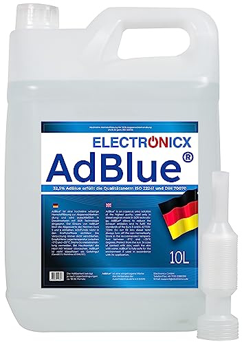 Electronicx AdBlue 40 L – 4x 10 Liter Harnstofflösung für Diesel SCR-Abgasnachbehandlung – ISO 22241/1 – DIN 70070 – VDA-lizenziert – NOx-Reduktion – sauberer Motorlauf – LKW PKW Traktor