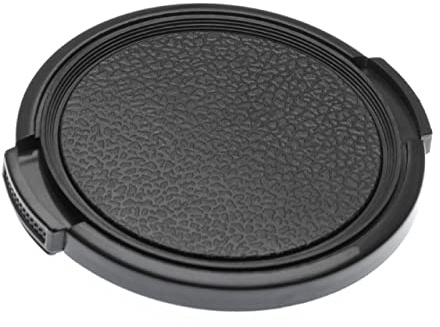 vhbw Bouchon d'objectif 55 mm Compatible avec Tokina at-X 100 mm 2.8 Pro D Makro Appareil Photo - Plastique, Noir, avec Ouverture latérale