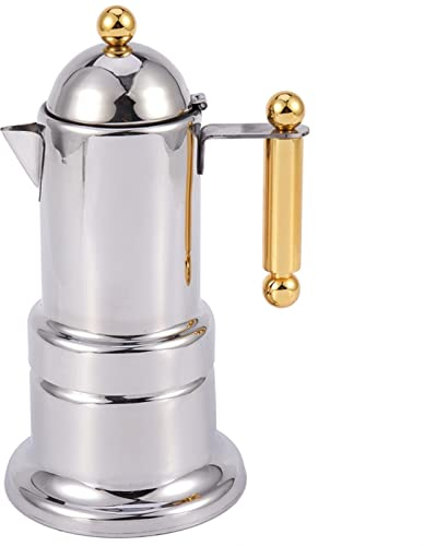 DieffematicKF Cafetiere 200ml 4 Tasses en Acier Inoxydable cafetière Moka Cafetière Théière Théière Filtre Automatique Machine à café Machine à Expresso
