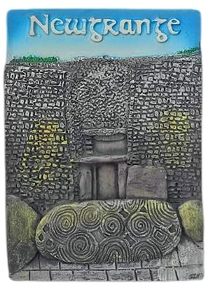 Newgrange Irland Kühlschrankmagnet, Reise-Souvenir, 3D-Kühlschrankdekoration, Magnetaufkleber, Bastel-Kollektion