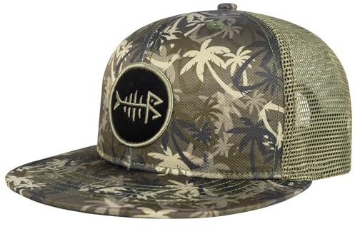 Bassdash Flache Trucker Cap Verstellbar Snapback Cap Baseballkappen Mesh Rückseite für Herren Damen Angeln Jagd