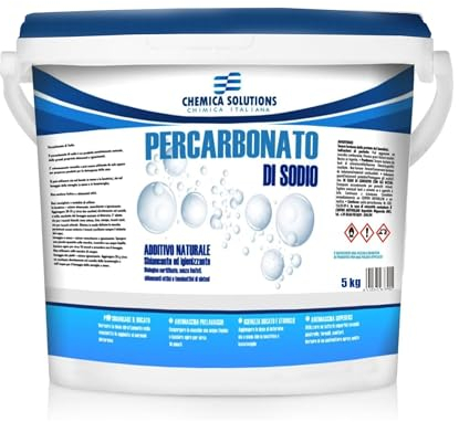 Chemica Solutions - Percarbonato de sodio puro, 5 kg, quitamanchas, blanqueador, desinfectante ecológico, 1000 lavados