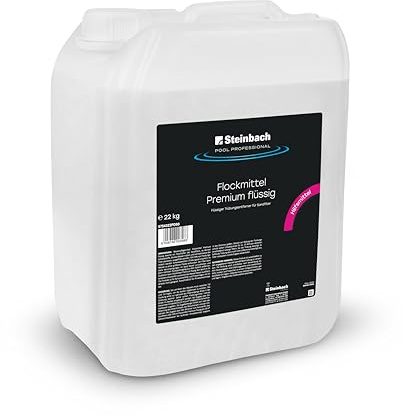 STEINBACH Traitement de l'eau Floculation Liquide - 0754322PD00-22 kg - Liquide Antiturbidité pour Filtre à Sable
