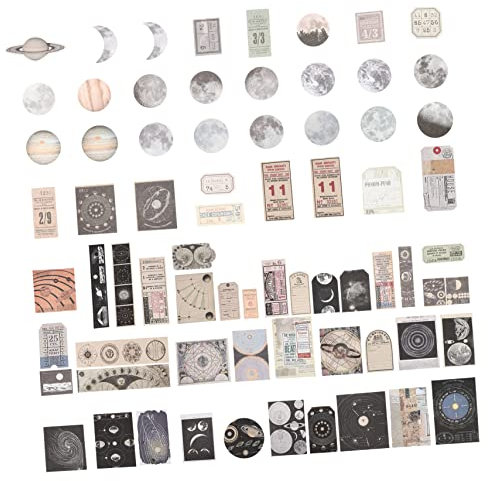 Anneome Retro Scrapbook Stickers DIY Planner Hand Account Decors Wide Application Safe