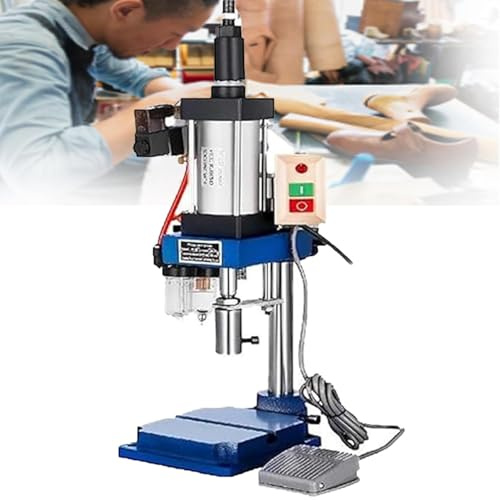 Punzonatrice Pneumatica, Utensile Punzonatura Lamiere Industriali, Pistola Punzonatura Di Lamiere Pesanti, Per Piegatura, Rivettatura, Formatura Per Estrusione - Include Pedale,200KG