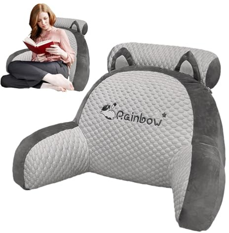 Genérico Almohada de Lectura de Cama | Cojines Respaldo con Brazos - Soporte para la Espalda Ultra cómodo, Almohada ergonómica para Leer, Jugar, Mirar televisión