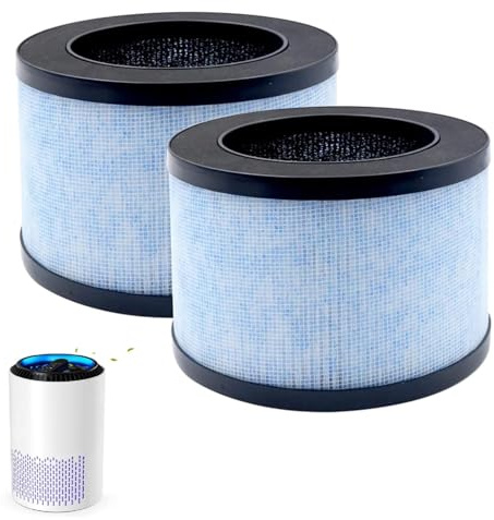 IUSOT Paquete de 2 DH-JH01 y DH-JH06 para filtro purificador de aire CONOPU, filtro HEPA H13, filtro compatible con depurador de aire DH-JH01/JH06, reemplazo verdadero HEPA, para purificador de aire