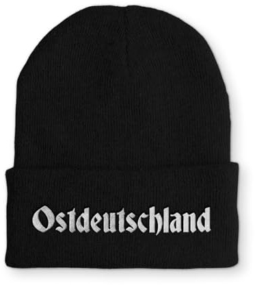 tshirtladen Beanie Ostdeutschland Wintermütze Mütze mit lustigem Spruch