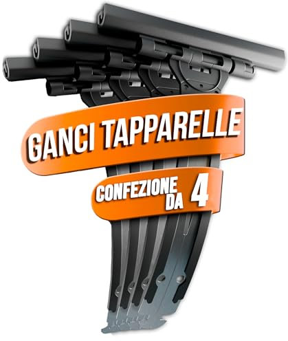 Pack 4 Ganci Tapparella in Plastica Resistente con Rinforzo in Acciaio Zincato – Ricambi per Tapparelle Avvolgibili Manuali in PVC o Alluminio – Facili da Montare – Elevata compatibilità (4)