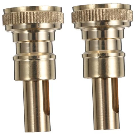 STOBOK 2pcs Water Stop Hose Connector Faucet Valve Adapter Garden Hose Tap Adapter Quick Connect Fitting Washing Machine