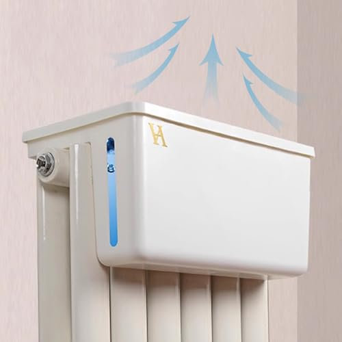 Humidificador de radiador, humidificador de aire evaporativo con filtro para oficina en casa, no necesita electricidad, nivel de agua visible
