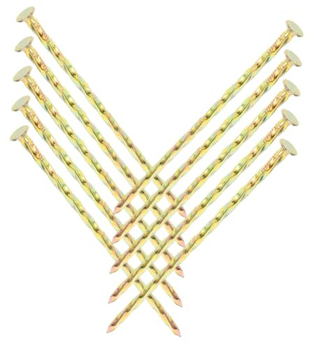 ROMISBABA Piquets De Bordure Métalliques en Acier Au Carbone 6 Pouces pour Gazon Artificiel Jardin Extérieur Lot de 10 Piquets Fixes pour Fixation Stable Et Ancrage Solide