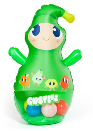 MOLTO Gusy Licht mit bunten Kugeln – Schaukelpuppe für Babys – stimuliert Koordination und Motorik – ab 6 Monaten