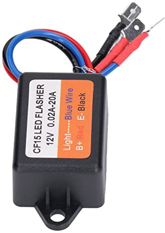 Controller Strobo Flash, Modulo di Luce di Svolta a LED, Uscita del relè, 12V, 0,02-20A, Materiale ABS, Impermeabile, Frequenza Lampeggiante di Controllo delle Luci a LED