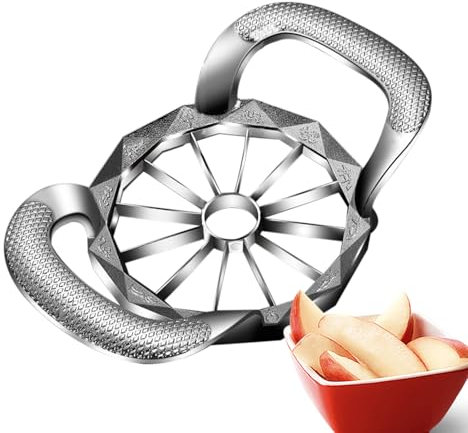 Affettatrice Ananas - Strumento Tagliapatate,Verdure e Frutta Strumento 2-in-1 per Snocciolare e Affettare per 8/12 Pezzi Pari, Preparazione per Cucina Domestica