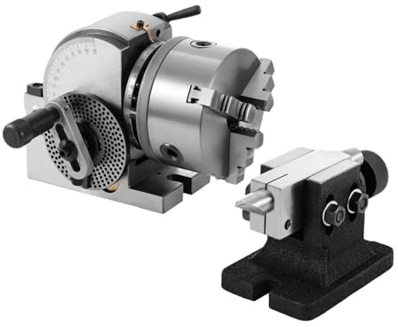 XNYXLPP Commercial Indexing Head, Portable 3-jaw Chuck Precision Indexing Head, Suitable for Milling Machine Rotary Table